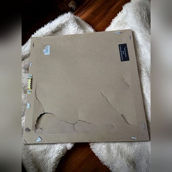 Wood Layer Shadow Box with beautiful calligraphy and gold patterned tones - Picture 2 of 5